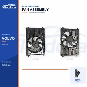 Ensemble ventilateur de refroidissement de radiateur pour Volvo V40 31319166 Approvisionnement en vrac