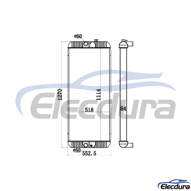 245-9359 CAT E330D/336D Radiador