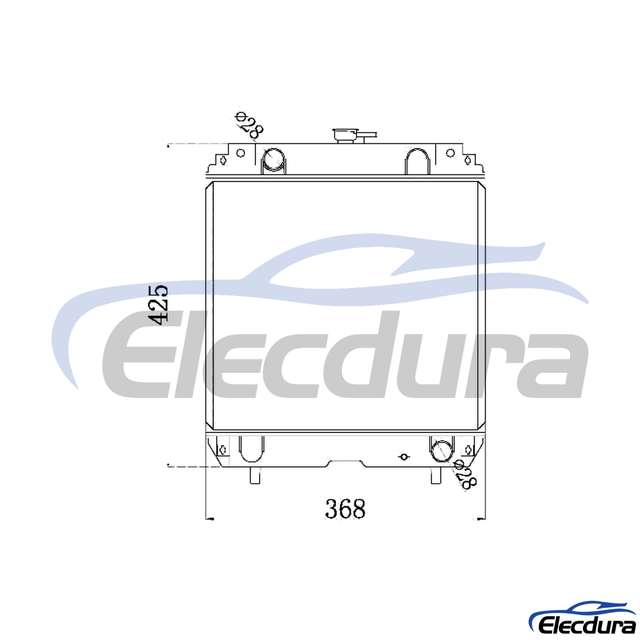 4428333 PUKUL AC HI EX30 Radiator
