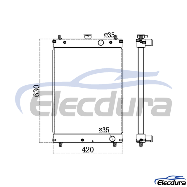 4416186 Hitachi Air EX35/EX30U-1 Radiator