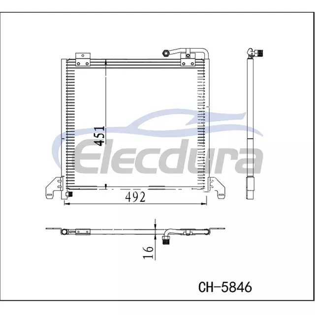 4635000654 Mercedes-Benz W463 2005–2018 Klimakondensator