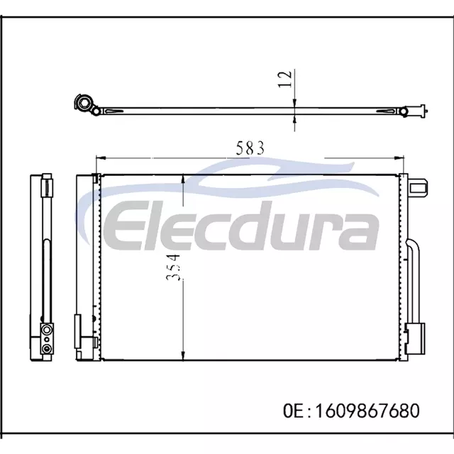 1609867680 Citroen Fiat Punto 199_ 2012-2013 kl&iacute;makondenz&aacute;tor