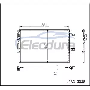 301000058AA Chery Tiggo 8 Pro 2021+ A/C-Kondensatorbaugruppe 12-mm-Kern