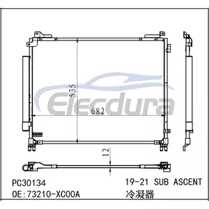 73210XC00A Subaru Ascent 2019-2025 Condensator A/C