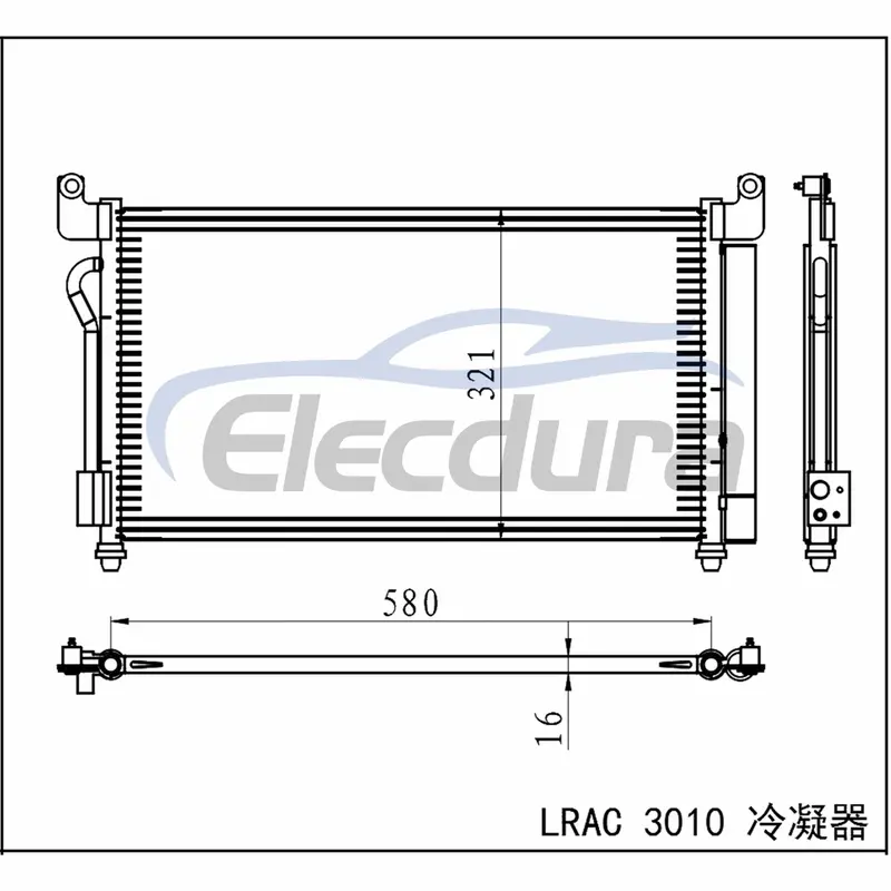 S188105010 Chery Indis S18d X1 2010+ Skraplacz A/C