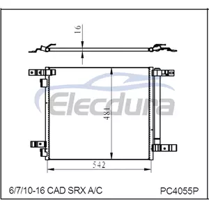 20981270 Cadillac SRX 2010-2016 Condensador A/C