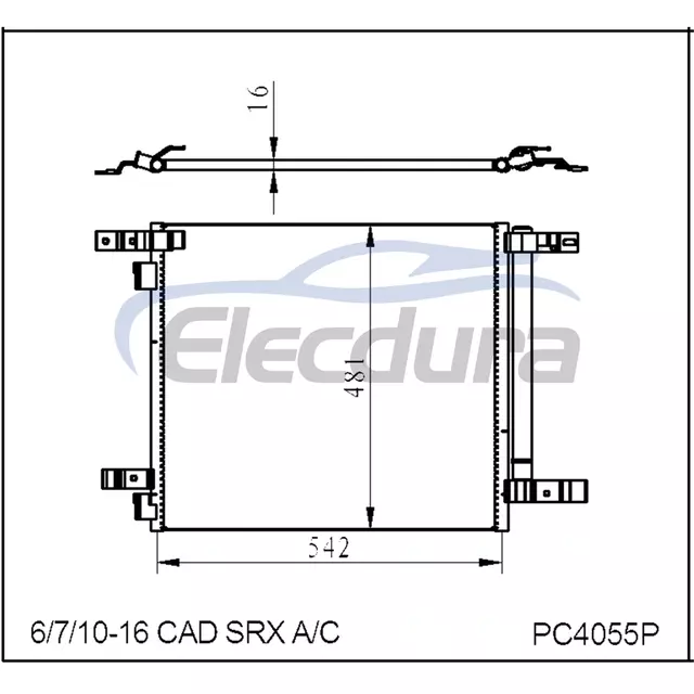 20981270 Cadillac SRX 2010-2016 A/C Condenser