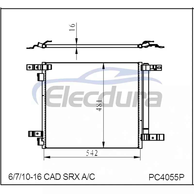 20981270 Cadillac SRX 2010-2016 Condensador de aire acondicionado
