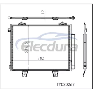 80100-T90-A01 Honda Pilot 2023-2024 Συναρμολόγηση συμπυκνωτή A/C
