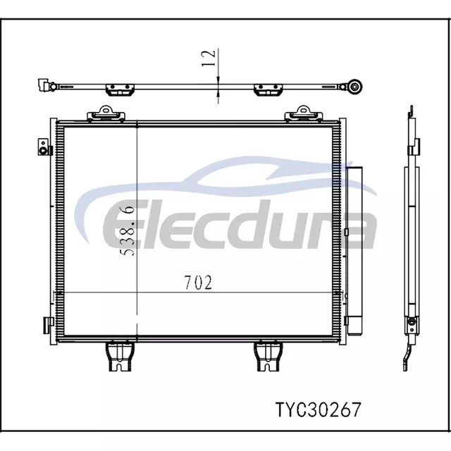 80100-T90-A01 Honda Pilot 2023-2024 Sestava kondenz&aacute;toru klimatizace