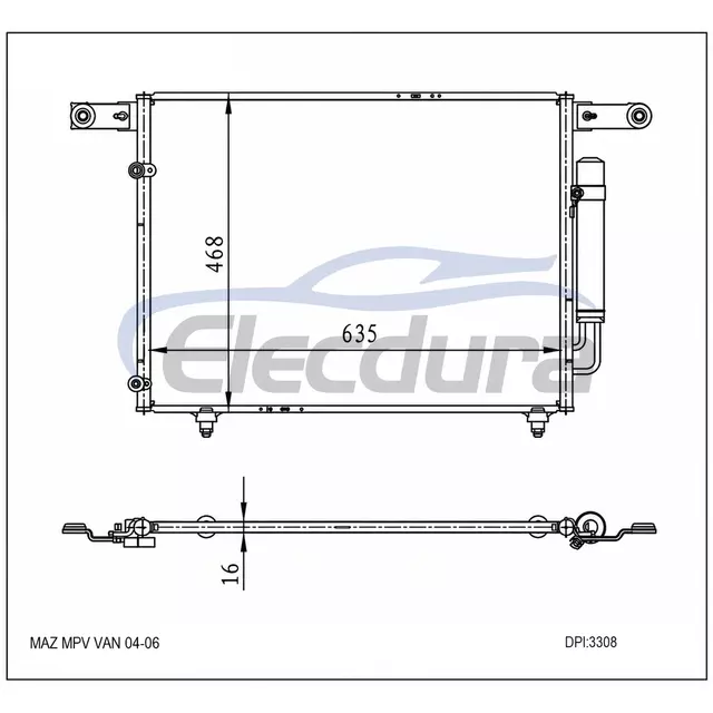 LE4761480 Mazda MPV Van 2004-2006 A/C kondensator
