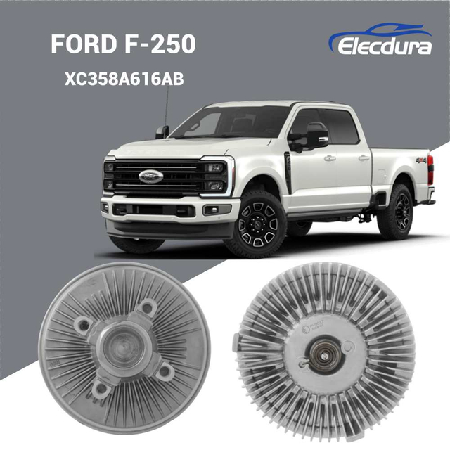 Vista de f&aacute;brica al por mayor del embrague de ventilador mec&aacute;nico XC358A616AB para camionetas de servicio pesado Ford F-250 y F-350.