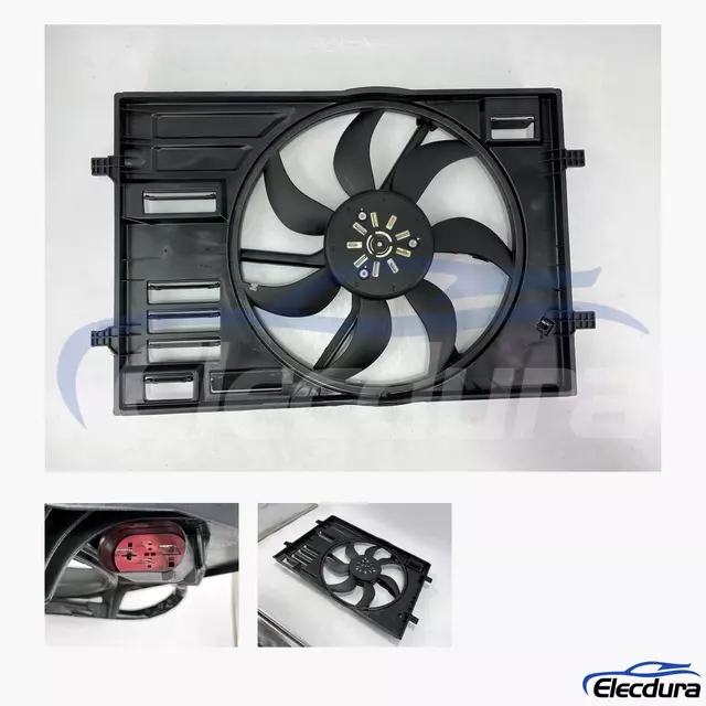 Volkswagen Golf / Golf GTI / Golf R / Alltrack / SportWagen / e-Golf Conjunto de ventilador de resfriamento de radiador sem escova...