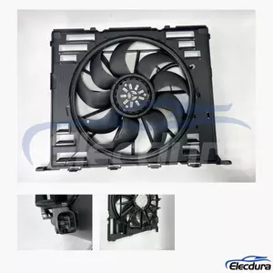 17427953401 Sostituzione all'ingrosso aftermarket del gruppo ventola di raffreddamento del radiatore senza spazzole BMW