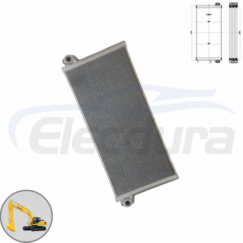 Komatsu PC400-8 PC450-8 υδραυλικό ψυγείο λαδιού 208-03-76110 προβολή πυρήνα για προμηθευτές χονδρικής και διανομείς μαζικής παραγγελίας.
