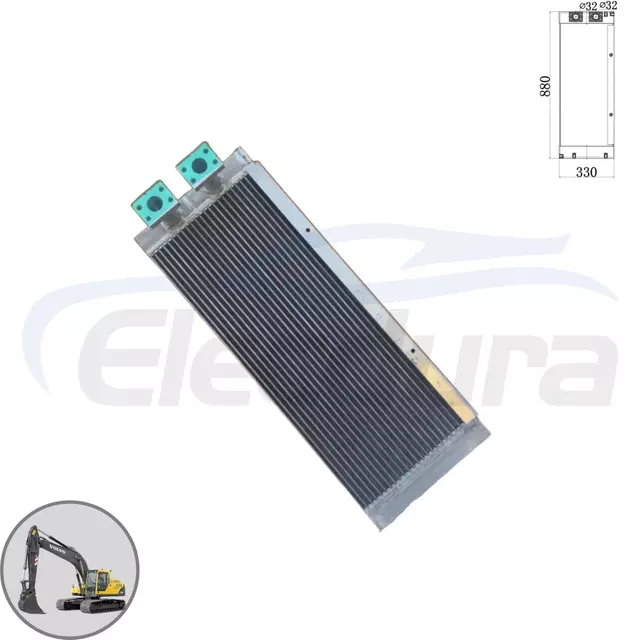 Răcitor de ulei hidraulic Volvo EC210B 14549880 furnizor angro de piață de schimb - &icirc;nlocuitor de &icirc;naltă calitate pentru excavatoarele EC210C EC200B EC220D