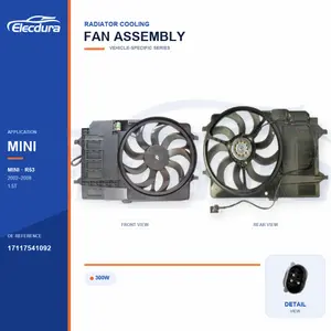 { BMW } MINI R53 300W 17117541092 Toplu Tedarik i&ccedil;in Radyat&ouml;r soğutma fanı grubu