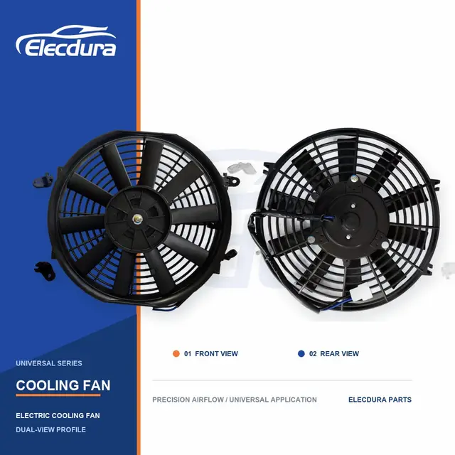Universel Ventilateur de refroidissement de radiateur Lame droite de 10 pouces 120W Vente en gros