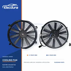 ユニバーサルラジエーター冷却ファン 14 インチストレートブレード 220 ワット卸売