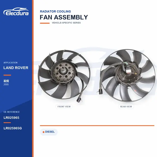 Ventola di raffreddamento radiatore per Land Rover Discovery LR025965 Fornitura in grandi quantit&agrave;