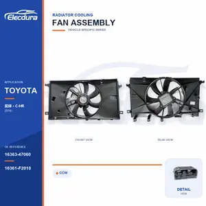 ชุดพัดลมระบายความร้อนหม้อน้ำ สำหรับ Toyota IZOA / C-HR 16363-47060 Bulk Supply