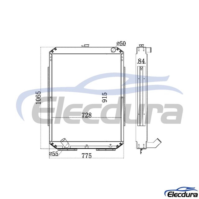 11N6-46400 Hyundai R215-7 Wassertankmotor K&uuml;hler
