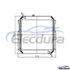 243-6260 Caterpillar R&eacute;servoir d'eau tout en aluminium E120B Radiateur Noyau