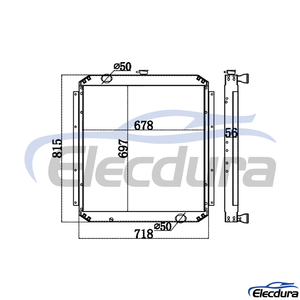 4365743 COLPO AC HI EX120-5 Radiatore