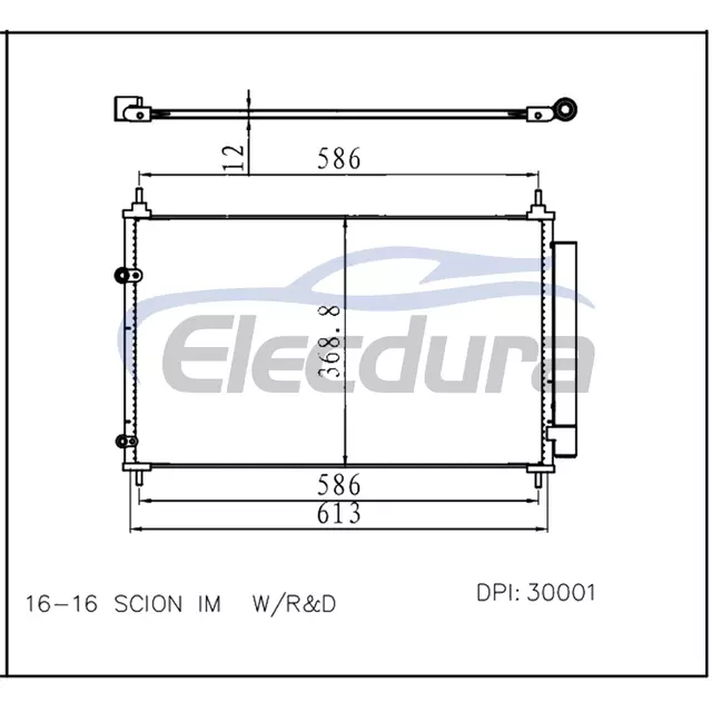 8845012340 Toyota Corolla 2017-2018 Конденсатор кондиционера