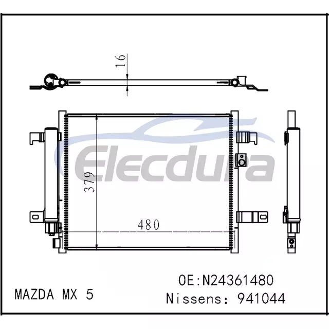 N24361480 Mazda Mx-5 Miata 2016-2024 Конденсатор кондиціонера