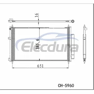13453205 Opel Corsa 2014-2023 Kondenz&aacute;tor A/C 16mm j&aacute;dro