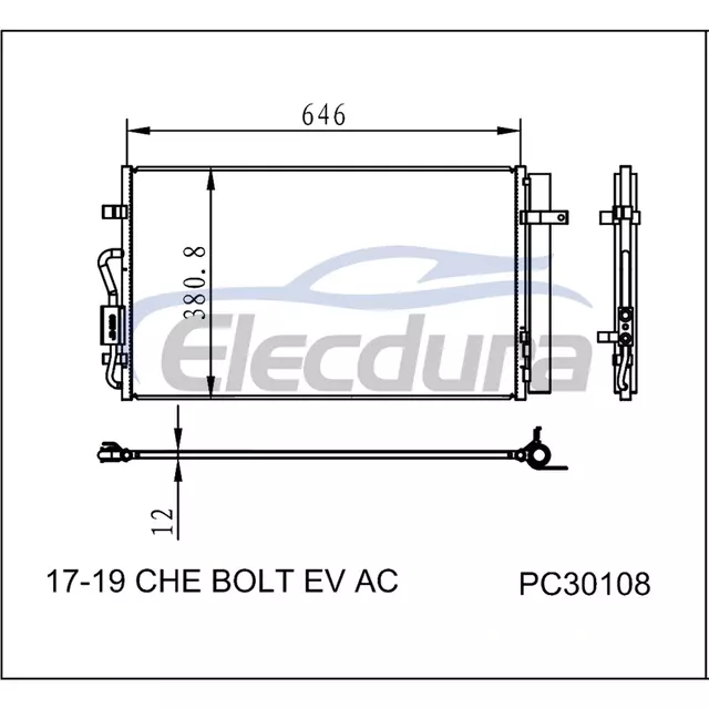 42465904 Chevrolet Bolt EV 2017-2019 Condensador de aire acondicionado