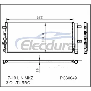 HS7Z19712A Lincoln Mkz 3 Ol 2017-2019 Klimakondensator