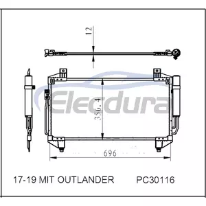 7812A218 Mitsubishi Mit Outlander 2017-2019 Συμπυκνωτής A/C