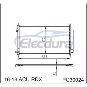 80110TX4A11 Honda Acu Rdx 2016-2018 airco condensor