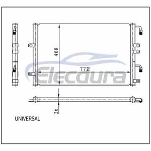 &Uuml;niversal Klima Kondansat&ouml;r&uuml; 772 &times; 402 &times; 26 mm