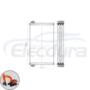 YA00004881 Hitachi ZAX870-3 เครื่องทำความเย็นน้ำมันไฮดรอลิกขายส่งหลังการขายสำหรับผู้จัดจำหน่ายชิ้นส่วนรถขุด