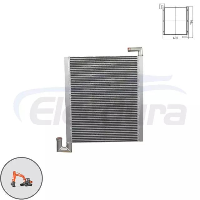 4285627 Hitachi EX120-2 chladič hydraulick&eacute;ho oleje velkoobchodn&iacute; n&aacute;hrada n&aacute;hradn&iacute;ch d&iacute;lů pro distributory d&iacute;lů rypadel