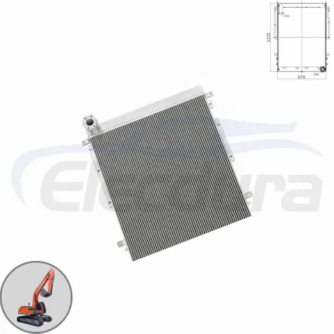 Doosan DH300-7 เครื่องทำความเย็นน้ำมันไฮดรอลิก 13F12000A ผู้จัดจำหน่ายขายส่ง