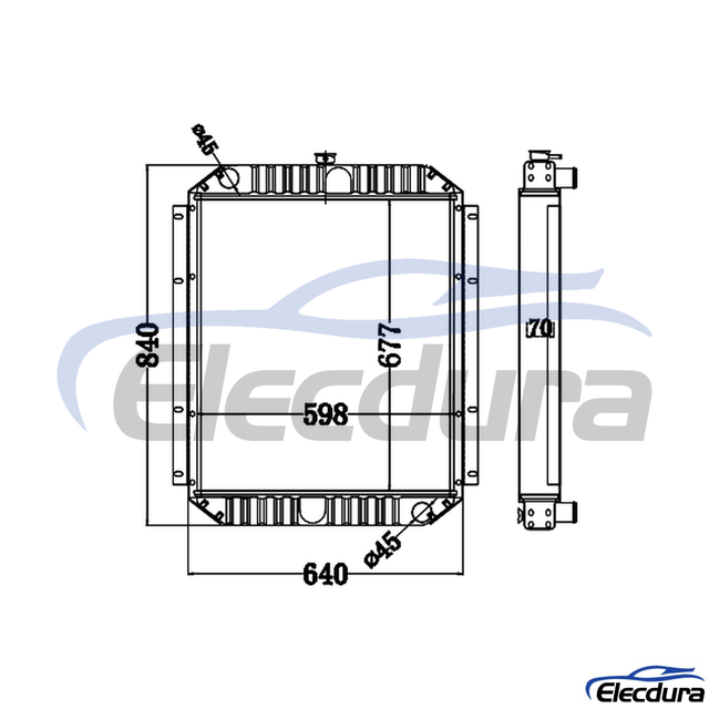 099-3559 Caterpillar E200B Радиатор Ядро