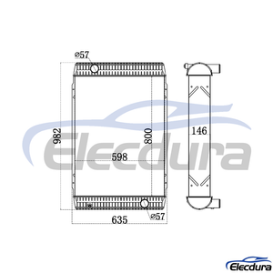 11110705 Volvo EC240B EC290B หม้อน้ำ
