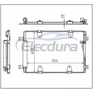 9531054J00 Suzuki Grand Vitara Xl7 2003+ V6 Конденсатор кондиционера с ресивером/осушителем
