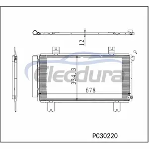 80100T21A02 Acura Integra 2023–2025 Klimakondensator Montage