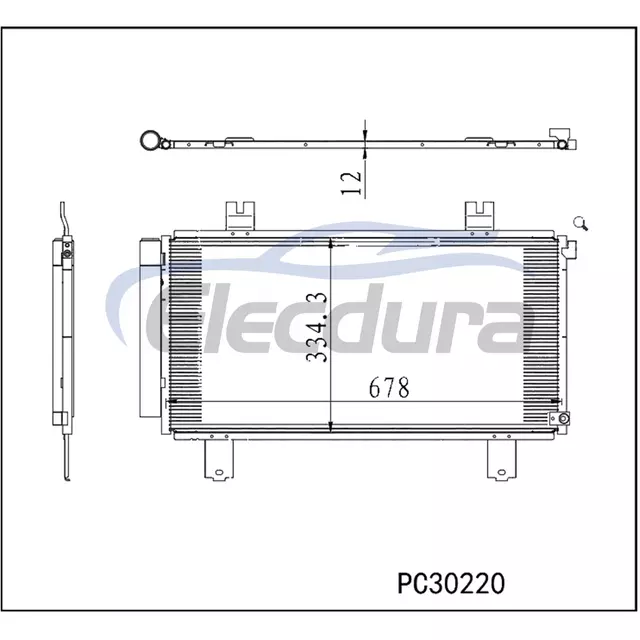 80100T21A02 Acura Integra 2023-2025 Gruppo condensatore A/C