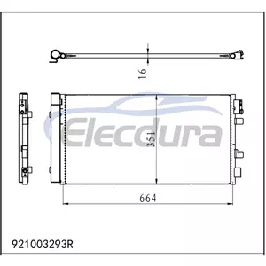 921003293R Renault Fluence L3_ 2010-2014 A/C kondensator