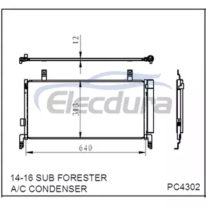 Kondensor AC 73210SG000 Subaru Forester 2014-2018