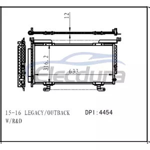 73210AL00A Конденсатор кондиціонера Subaru Legacy 2015-2019