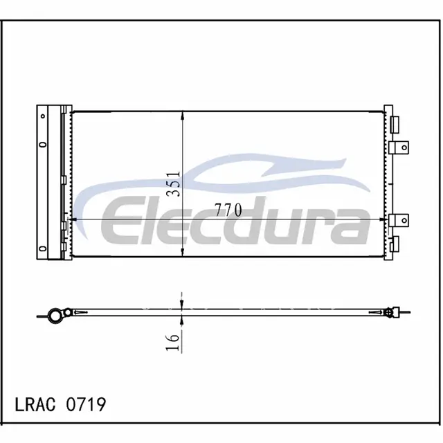 45104130001390 KAMAZ 54901 12D คอนเดนเซอร์ A/C