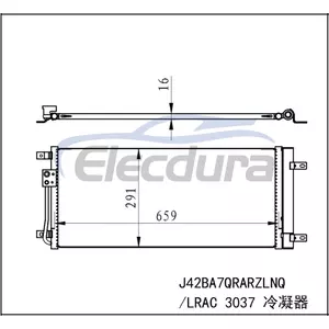 J428105010BA Chery Tiggo 4 2017+ Conjunto condensador A/C
