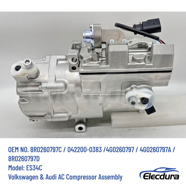 ES34C elektrisk AC kompressor til Audi Q5 A6 A8 S6 Hybrid OE 8R0260797C 4G0260797A Denso 042200-0383